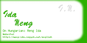 ida meng business card